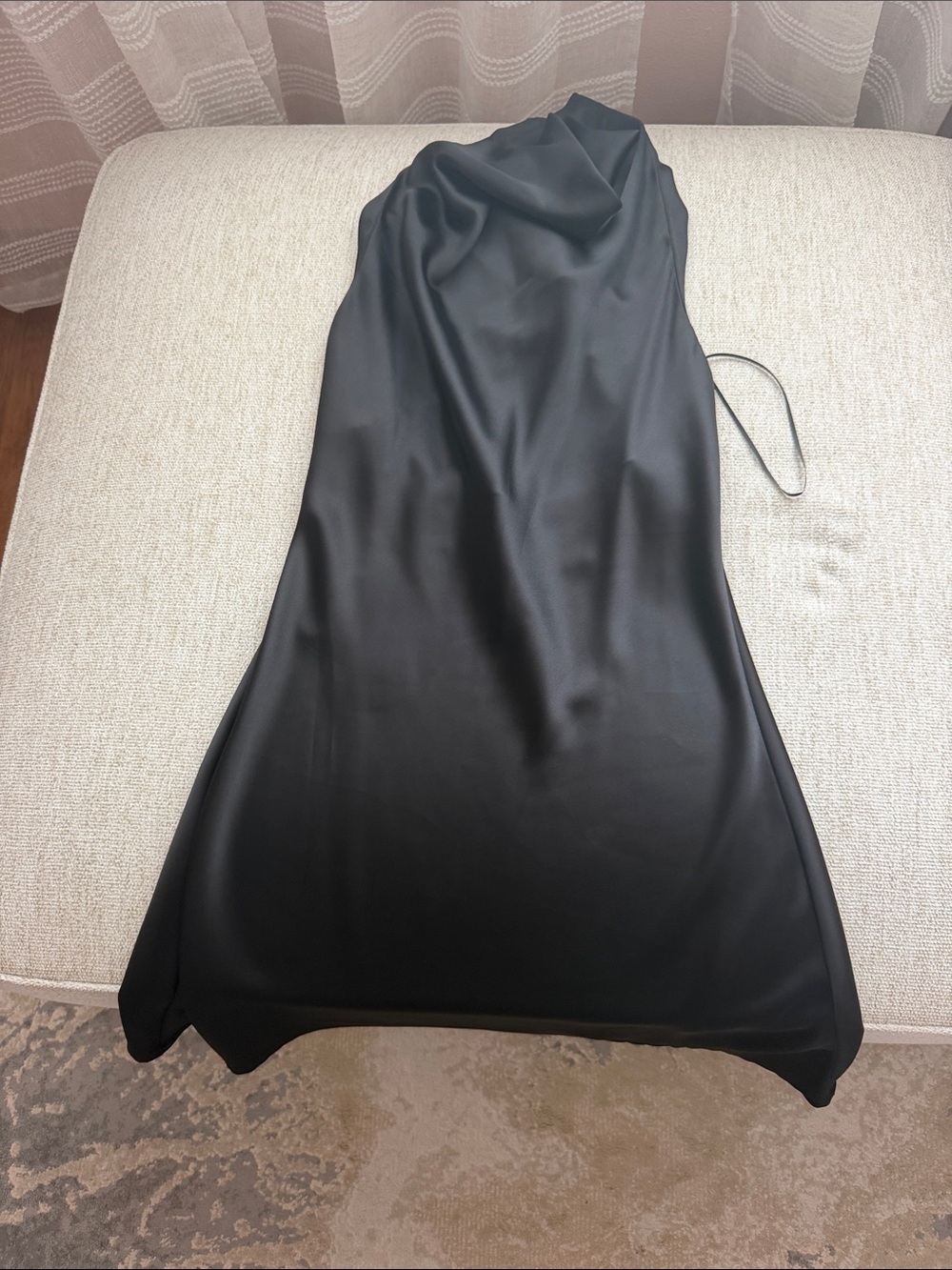 Zara Women’s Black silk dress